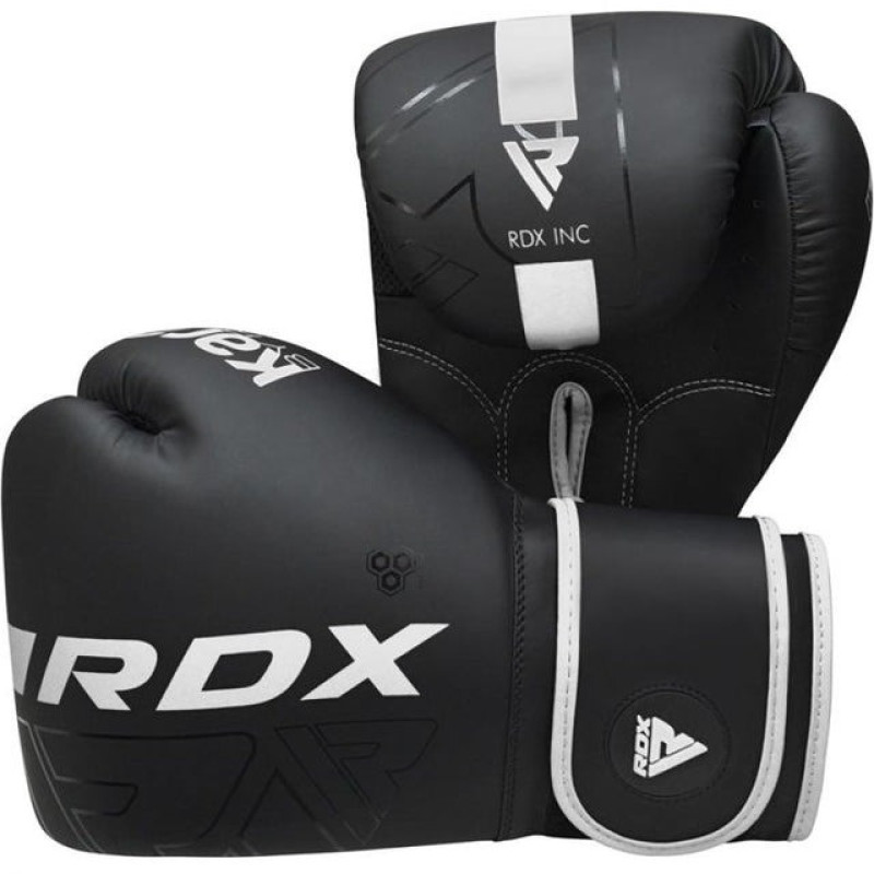 Боксерські рукавиці RDX F6 Kara Matte White 12 унцій (капа в комплекті)