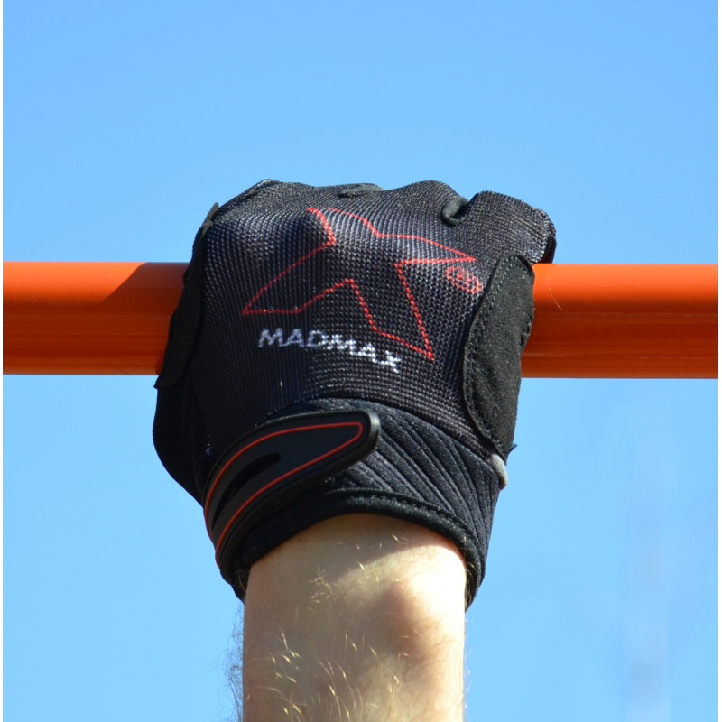 Рукавички для фітнесу MadMax MXG-103 X Gloves Black/Grey XL