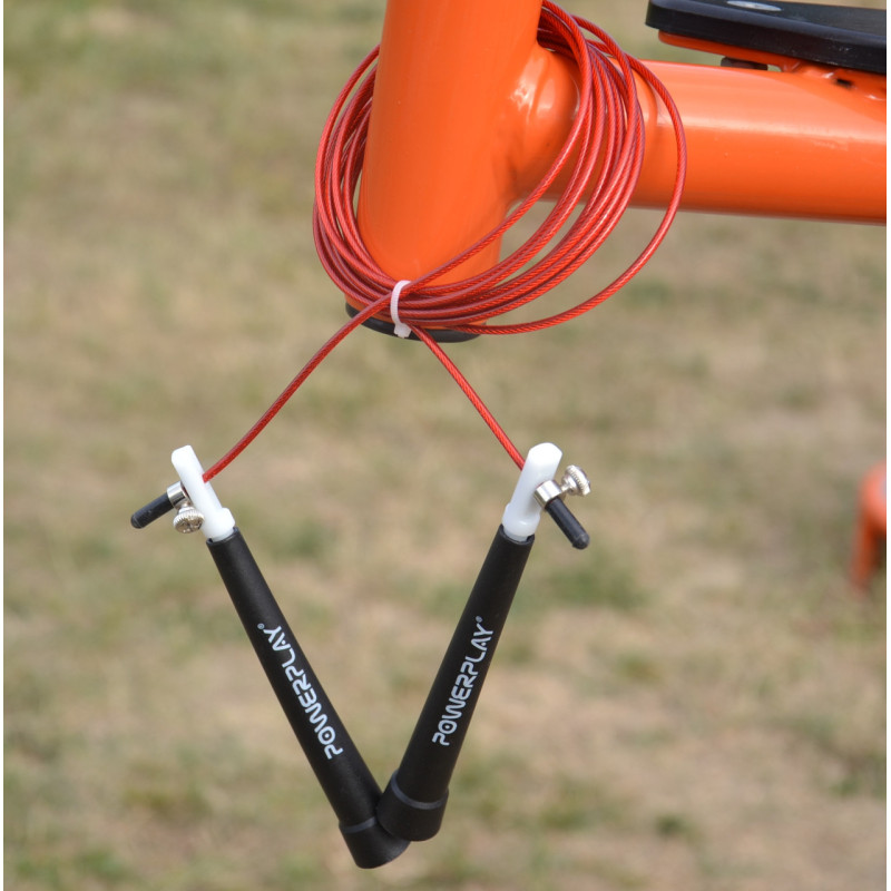 Скакалка швидкісна PowerPlay 4202 Ultra Speed Rope Червона (2,9m.)