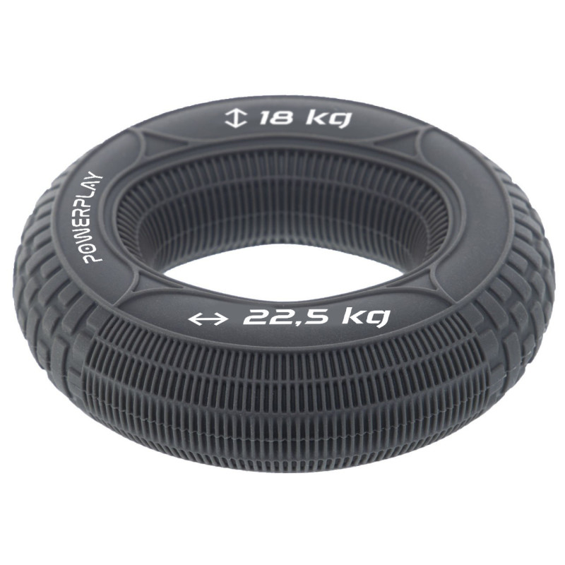 Эспандер кистевой силиконовый PowerPlay PP-4330 Hand Grip Loops Medium 18-22,5-36 кг. Серый