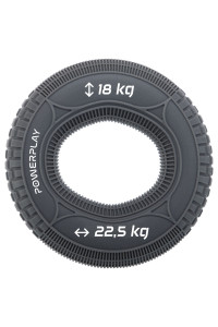 Эспандер кистевой силиконовый PowerPlay PP-4330 Hand Grip Loops Medium 18-22,5-36 кг. Серый