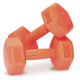Гантели композитные PowerPlay 4124 Hercules 21 кг. Оранжевые (пара - 2шт.)
