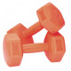 Гантели композитные PowerPlay 4124 Hercules 21 кг. Оранжевые (пара - 2шт.)
