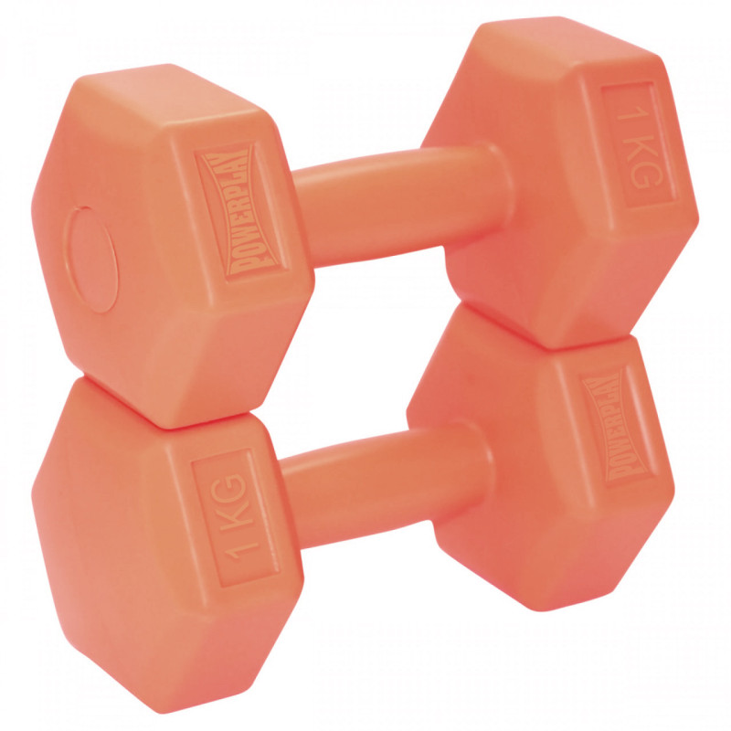 Гантели композитные PowerPlay 4124 Hercules 21 кг. Оранжевые (пара - 2шт.)