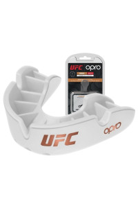 Капа боксерская OPRO Bronze UFC Hologram White (art.002258002)