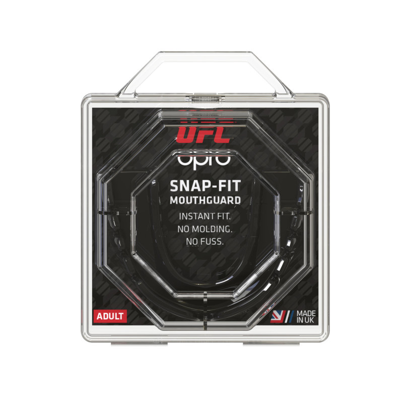 Капа боксерська OPRO Junior Snap-Fit UFC Hologram Black (art.002263001)