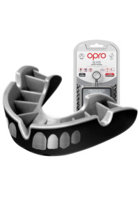Капа OPRO Silver доросла (вік 11+) Grillz Black/Silver (art.102502013)