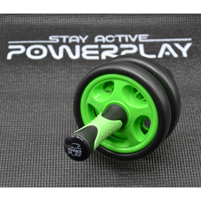 Колесо для преса подвійне PowerPlay 4327 Dual-Core Ab Wheel Чорно-червоне