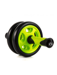 Колесо для преса подвійне PowerPlay 4327 Dual-Core Ab Wheel Чорно-червоне