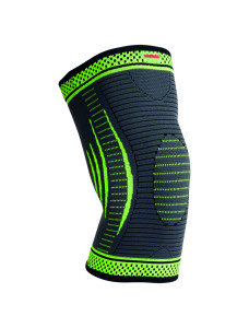 Компресійний наколінник MadMax MFA-284 3D Compressive knee support Dark grey/Neon green M