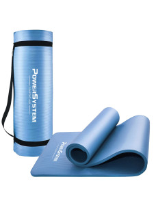Килимок для йоги та фітнесу Power System PS-4017 NBR Fitness Yoga Mat Plus Blue (180х61х1)