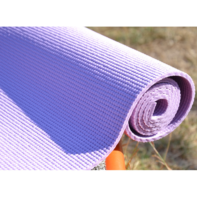 Коврик для йоги и фитнеса PowerPlay 4010 PVC Yoga Mat Лавандовый (173x61x0.6)