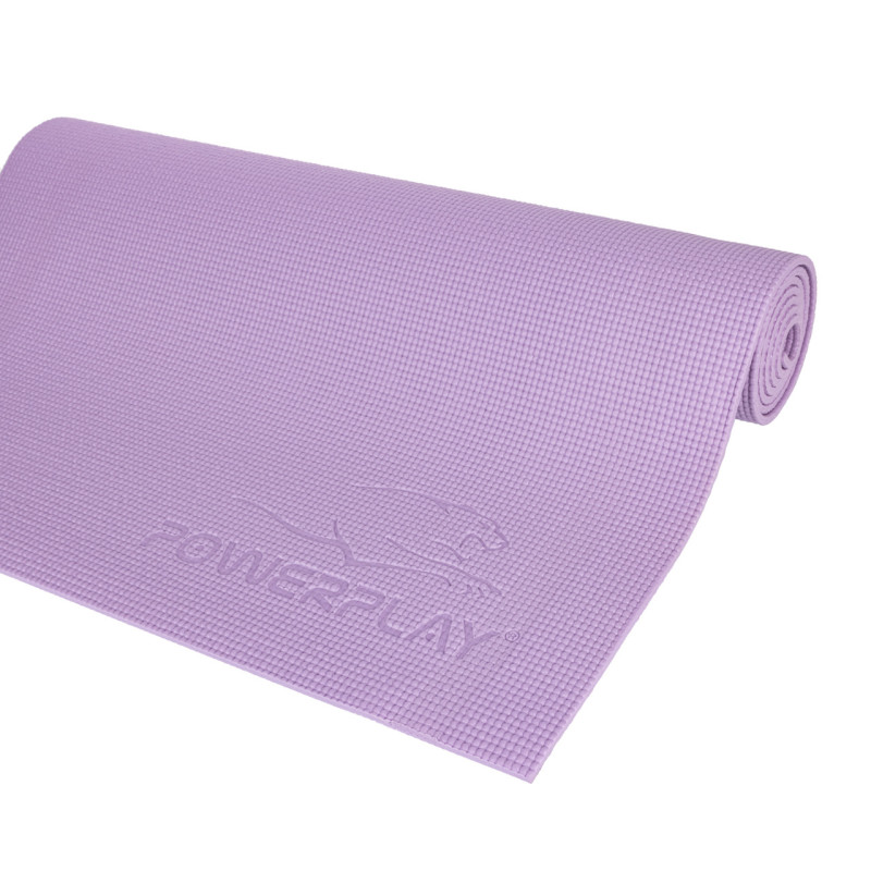 Коврик для йоги и фитнеса PowerPlay 4010 PVC Yoga Mat Лавандовый (173x61x0.6)