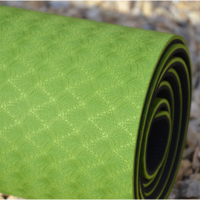 Килимок для йоги та фітнесу U-POWEX TPE Yoga mat Green/Black (183х61х0.6)