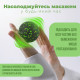Масажний м*яч PowerPlay PP-4351 Epp Massage Ball (d10) Чорно/Зелений