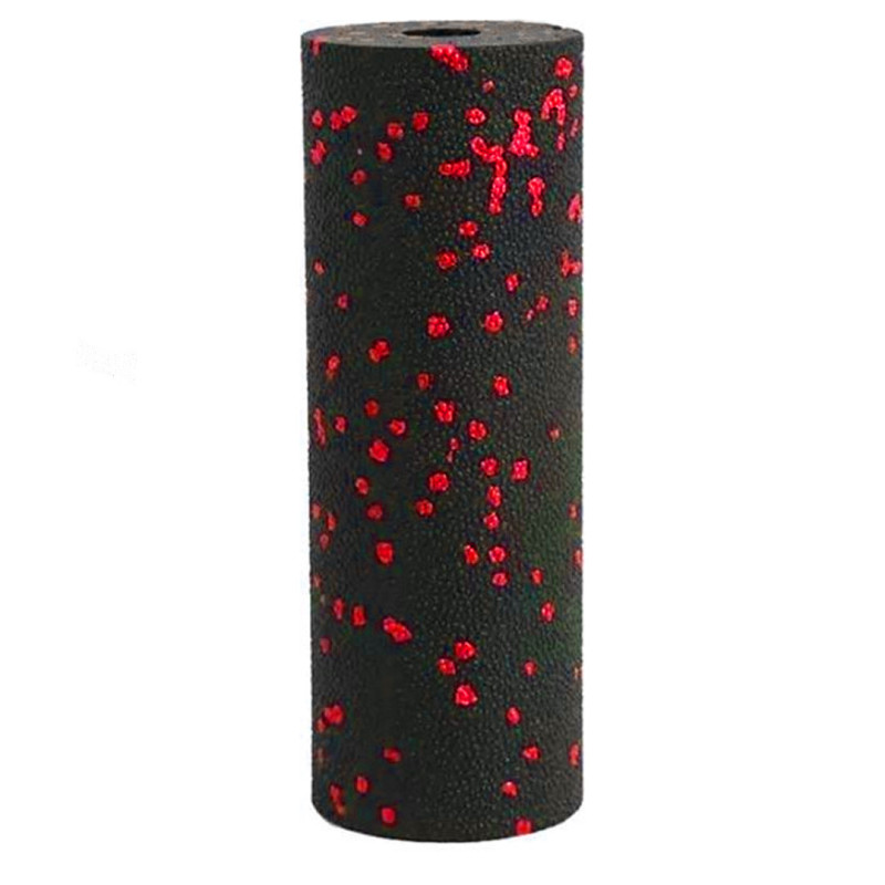 Массажный ролик (роллер) гладкий PowerPlay PP-4346 Mini EPP Foam Roller Черно/Красный (15x5,3см.)