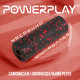 Массажный ролик (роллер) гладкий PowerPlay PP-4346 Mini EPP Foam Roller Черно/Красный (15x5,3см.)
