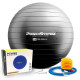 М*яч для фітнесу (фітбол) Power System PS-4011 ?55 cm PRO Gymball Black