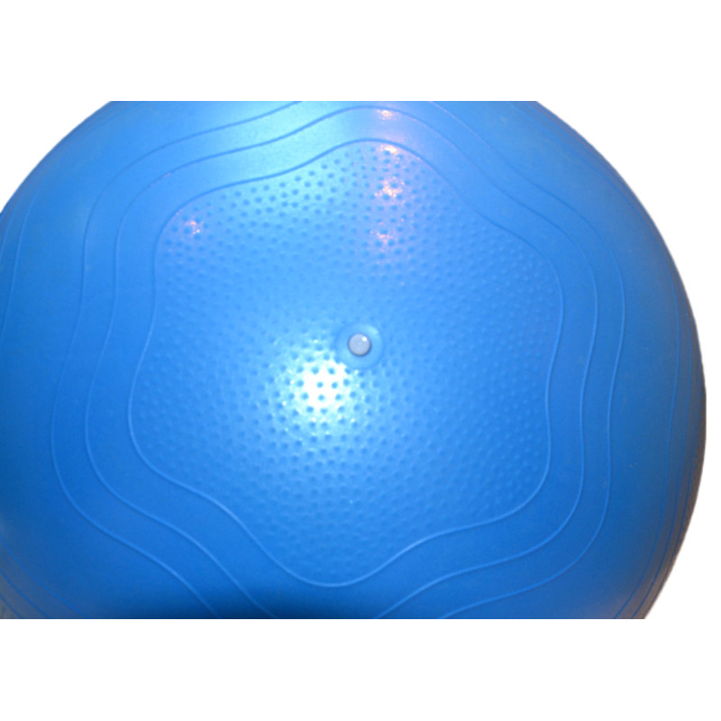 М*яч для фітнесу (фітбол) укріплений PowerPlay 4000 ?65 cm Premium Gymball Anti-Burst Синій + помпа