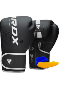 Боксерські рукавиці RDX F6 Kara Matte White 14 унцій (капа в комплекті)