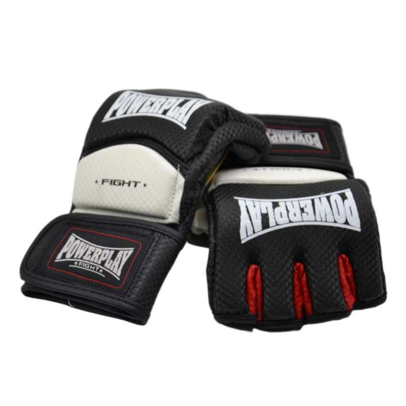 Перчатки для MMA PowerPlay 3075 Черные-Белые M