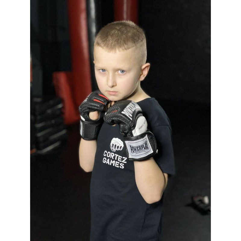 Перчатки для MMA PowerPlay 3075 Черные-Белые M