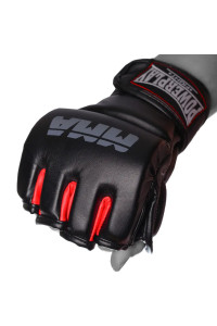 Перчатки MMA PowerPlay 3053 Черно-Красные S/M