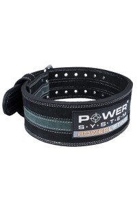 Пояс для пауерліфтингу Power System PS-3800 PowerLifting шкіряний Black/Grey Line XL