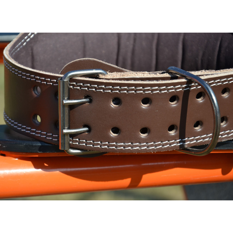 Пояс для важкої атлетики MadMax MFB-246 Full leather шкіряний Chocolate brown S