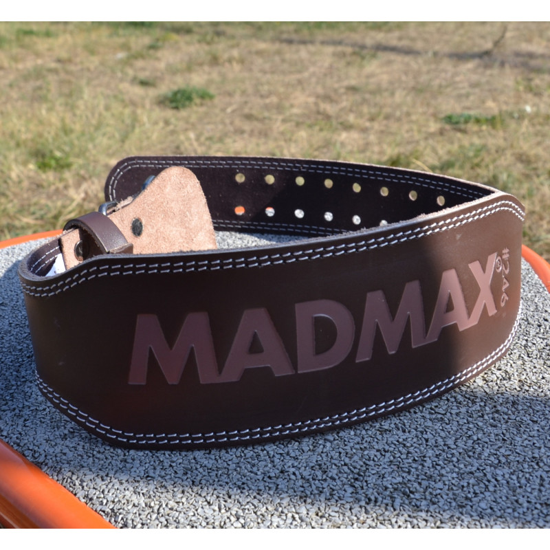 Пояс для важкої атлетики MadMax MFB-246 Full leather шкіряний Chocolate brown S