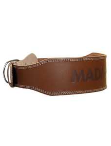 Пояс для важкої атлетики MadMax MFB-246 Full leather шкіряний Chocolate brown S