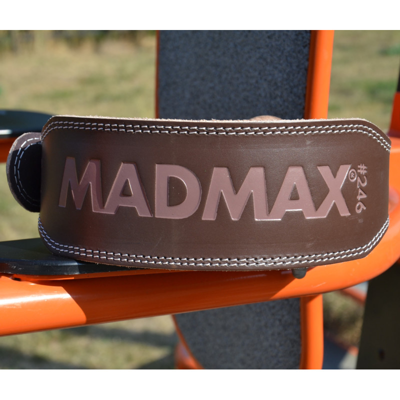Пояс для важкої атлетики MadMax MFB-246 Full leather шкіряний Chocolate brown S