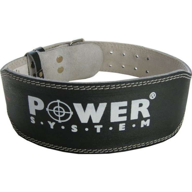 Пояс для важкої атлетики Power System PS-3250 Power Basic шкіряний Black S
