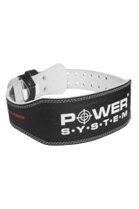 Пояс для тяжелой атлетики Power System PS-3250 Power Basic кожаный Black S