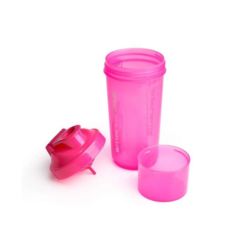 Шейкер спортивний SmartShake Slim 500ml Neon Pink