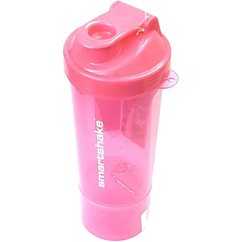 Шейкер спортивний SmartShake Slim 500ml Neon Pink