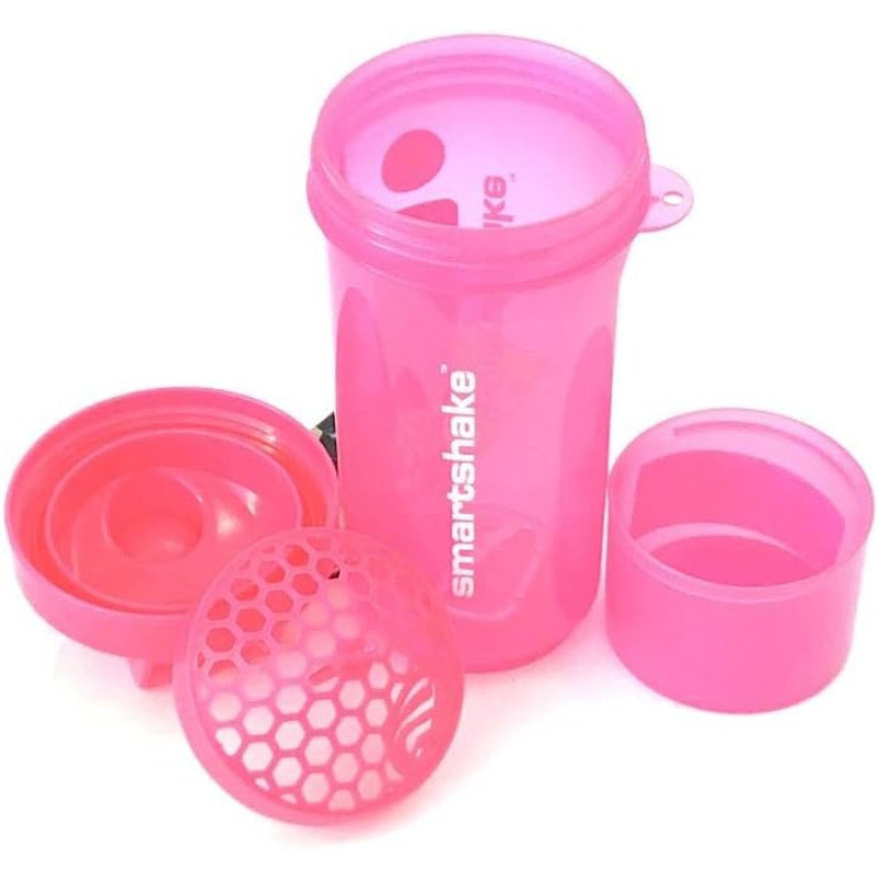 Шейкер спортивний SmartShake Slim 500ml Neon Pink