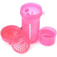 Шейкер спортивний SmartShake Slim 500ml Neon Pink