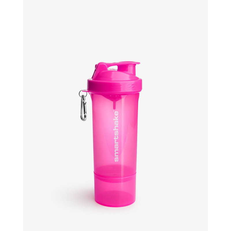 Шейкер спортивний SmartShake Slim 500ml Neon Pink