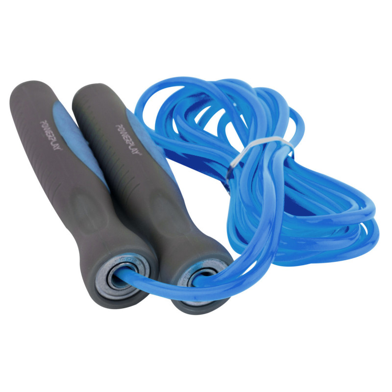 Скакалка PowerPlay 4204 Classic Jump Rope Блакитна (2,7m.)