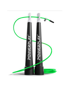 Скакалка швидкісна PowerPlay 4202 Ultra Speed Rope Зелена (2,9m.)