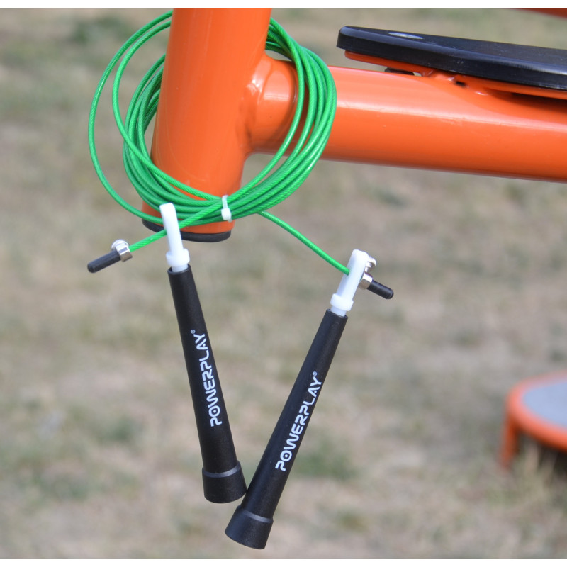 Скакалка скоростная PowerPlay 4202 Ultra Speed ​​Rope Зеленая (2,9m.)