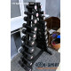 Гантельний ряд RN-Sport BLACK 1-10 кг зі стійкою
