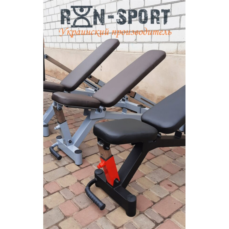 Лава Black Rock + Стійки Black Rock + Штанга гумова RN-Sport 105 кг з олімпійським грифом