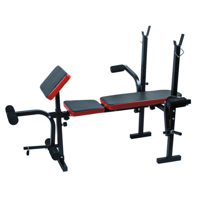 100 кг дисків + 4 грифи + лавка для жиму складана RN-Sport