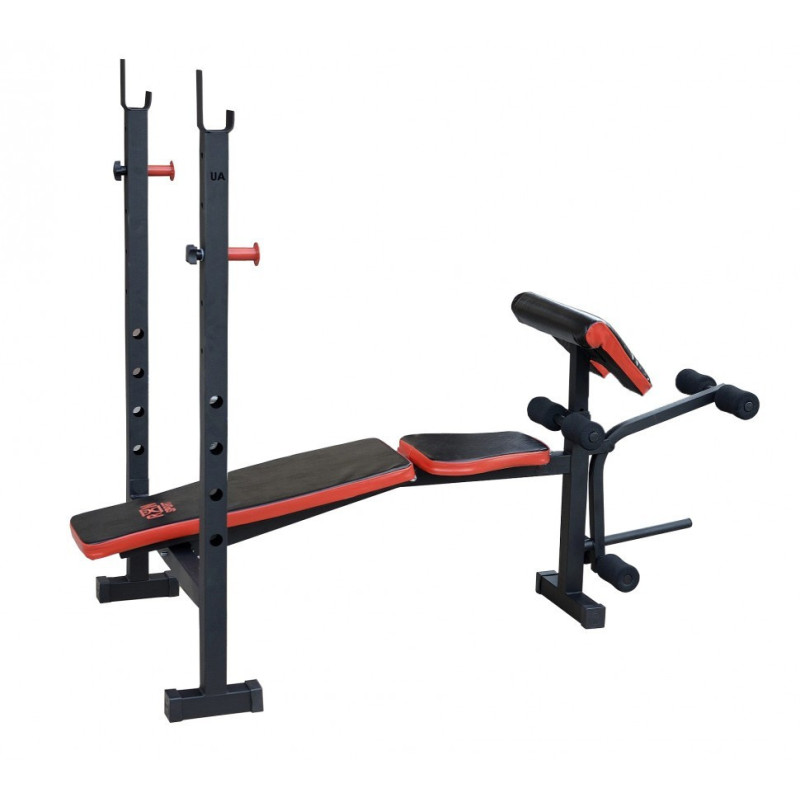 Знижка! Лава для жиму ReadMeBlack + 4 грифи, 100 кг дисків RN-Sport