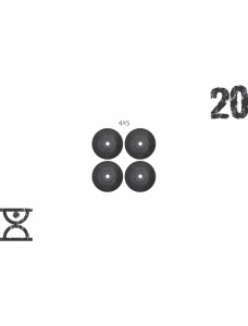 20 кг (4x5) дисків, покритих пластиком (31 мм)