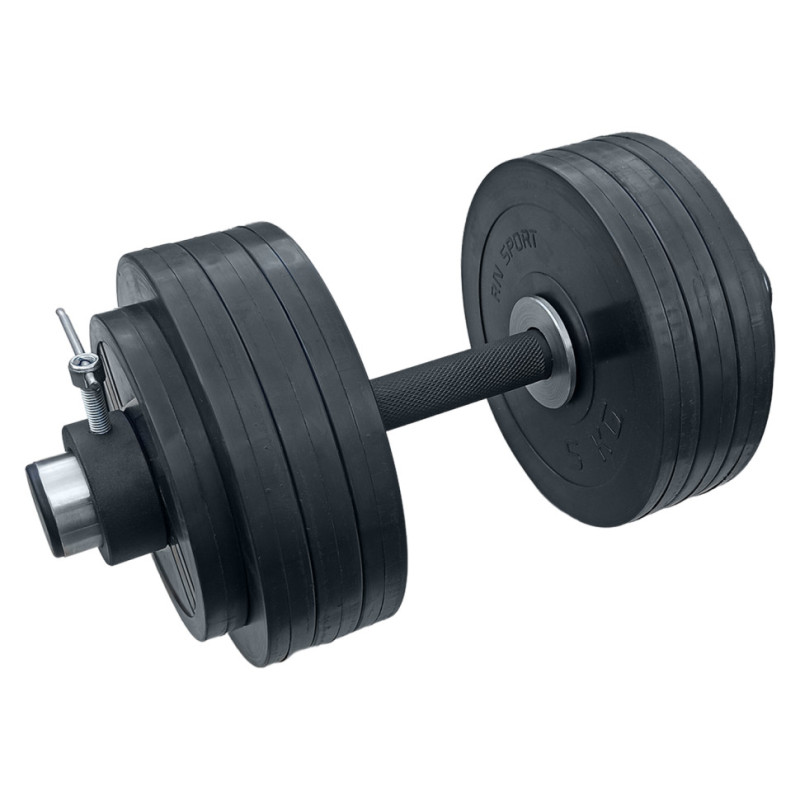 Гантель гумова олімпійська RN-Sport на 41 кг.